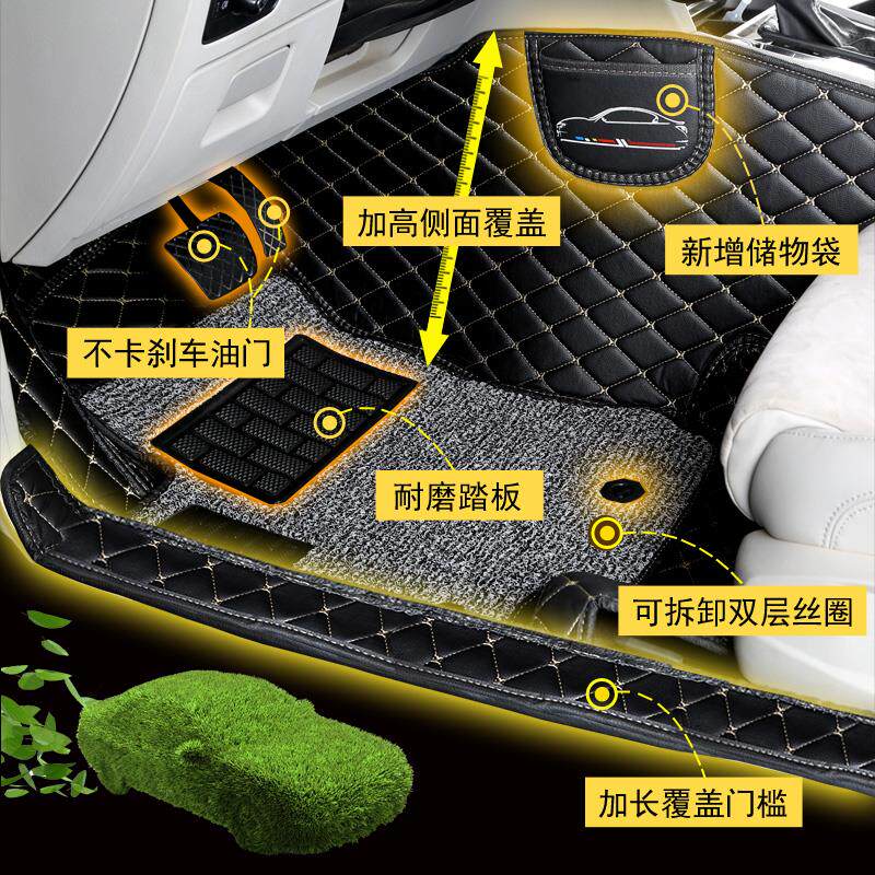 全包围丝圈汽车脚垫适用于16-19款东风风光580地毯式通用款易清洗