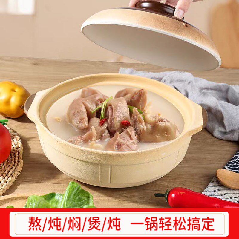 老式无釉土砂锅耐高温干烧不裂黄焖鸡煲仔饭商用家用煲汤瓦煲沙锅