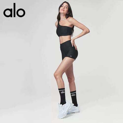ALO瑜伽袜子中长筒棉袜男女同款四季运动休闲情侣时尚高筒袜子
