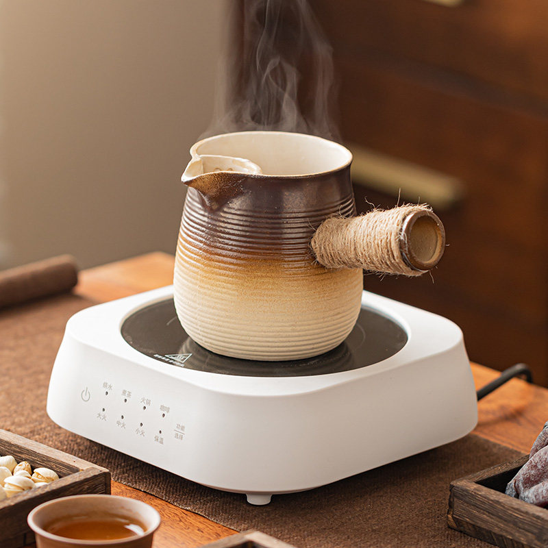 围炉煮茶电陶炉煮茶器陶壶罐罐茶壶烤奶茶家用泡茶器具全套装室内