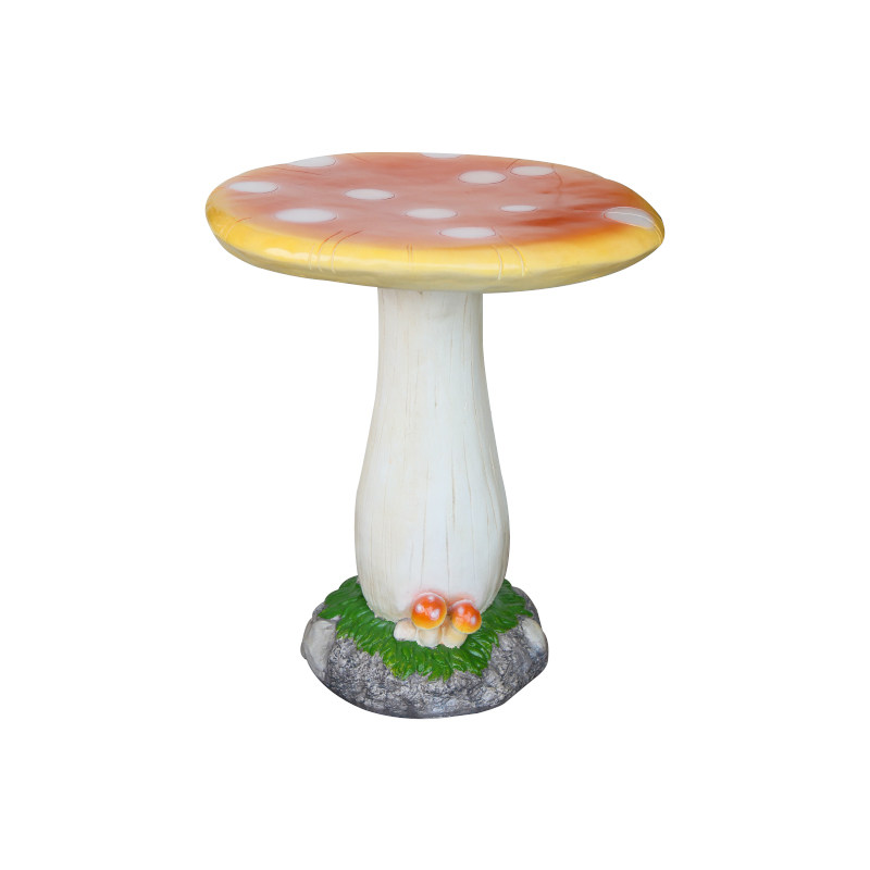 户外卡通蘑菇桌子摆件花园装饰蘑菇凳子阳台桌椅子庭院休闲三件套