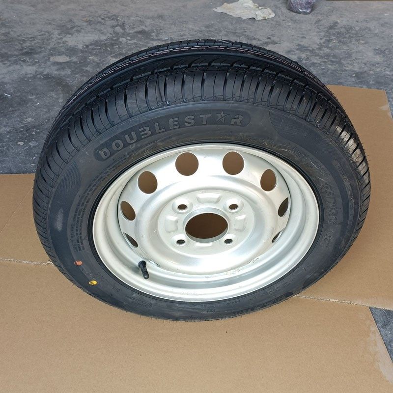 雷丁S50 D80比德文V7电动汽车轿车备胎钢圈轮胎外胎155 70R13轮毂