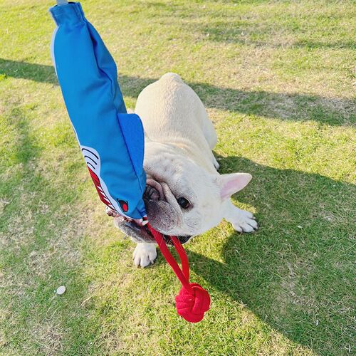 宠物互动拉手玩具法斗狗狗发声玩具解闷拉扯拔河互动耐咬磨牙玩具