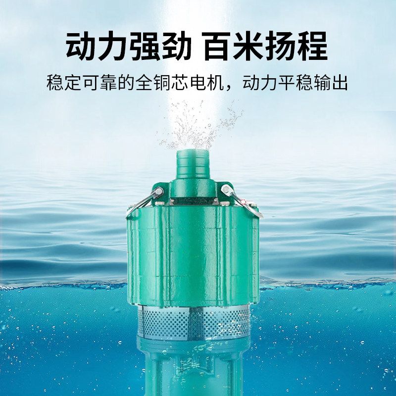 多级潜水泵家用220V油浸泵深井泵高扬程农用灌溉小老鼠380V抽水泵