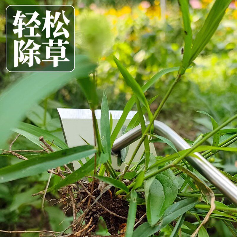 新型除草专用神器连根拔草不锈钢工具松土不弯腰锄草小耙子多功能