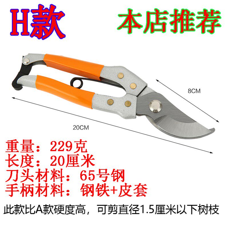 修枝剪 树枝剪刀枝剪修剪水果园艺家用园林果剪枝果树花剪强力图片