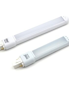 台灯LED灯管一体化两针节能 2针u型灯管单U护眼灯管插式灯管 白光