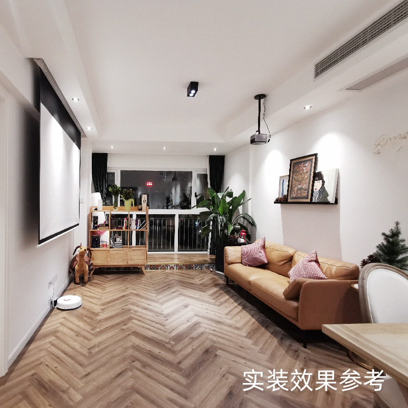 魅光照明 明装射灯家用方形免开孔单头双头北欧风LED吸顶式天花灯