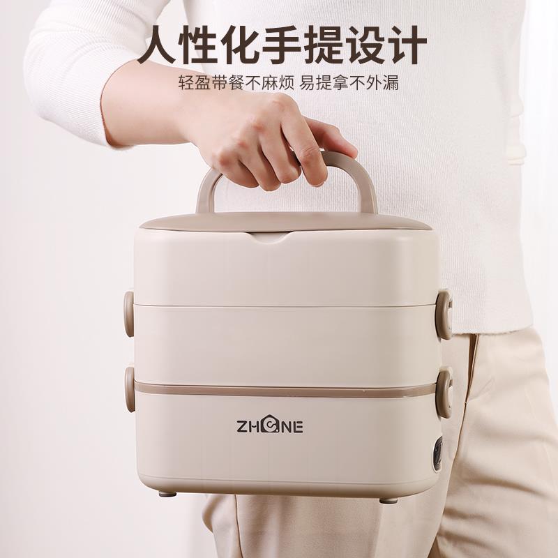 加热饭盒可插电保温电热蒸煮饭菜自热便当盒上班族办公室带饭神器