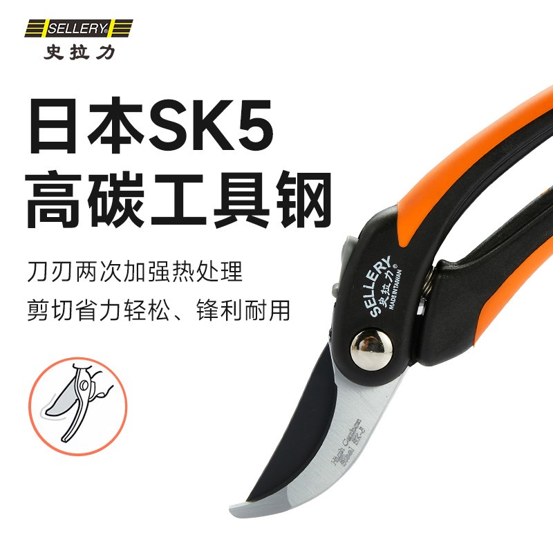 虹越史拉力剪刀66202盆景造型专用工具园艺花艺修枝省力果树枝剪