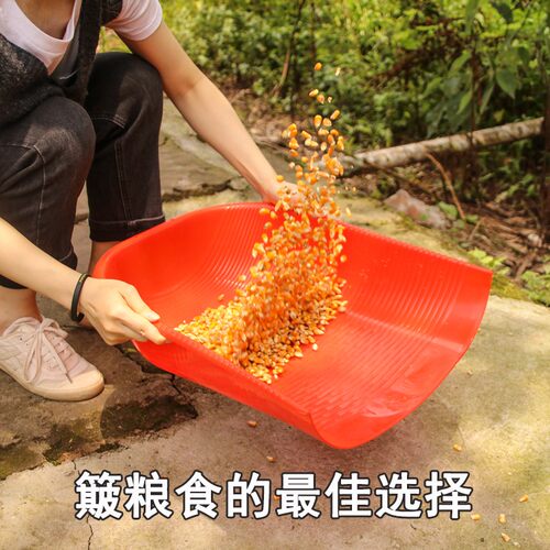手持塑料簸箕家用大号农用撮箕畚箕筛子耐用耐摔农用晒东西神器