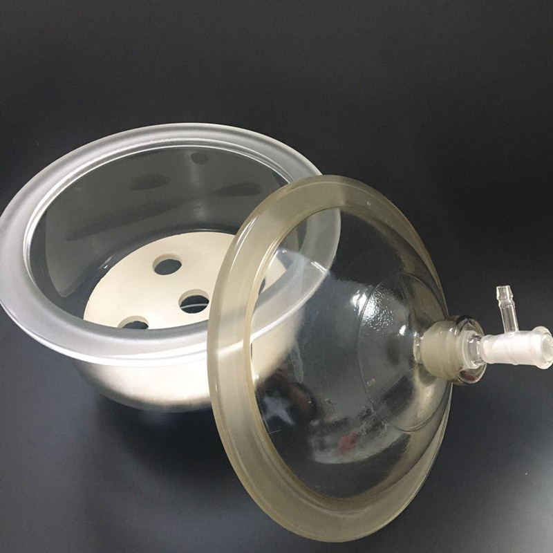 棕色玻璃干燥器210 300 350mm送瓷板 避光真空干燥器 玻璃密封罐