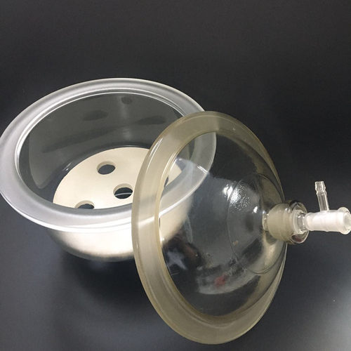 棕色玻璃干燥器210 300 350mm送瓷板 避光真空干燥器 玻璃密封罐