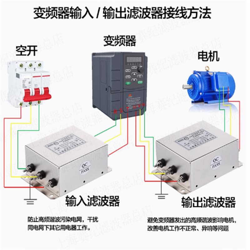 赛纪SJB920三相380V伺服变频输入输出电源滤波器三级端子台SJB960