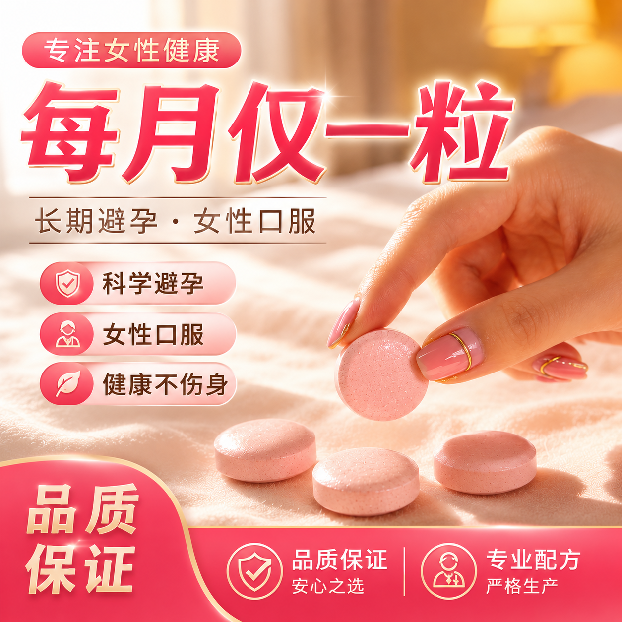 长期避孕药长效避孕药短效一月吃一片事前口服不伤身紧急避孕正品