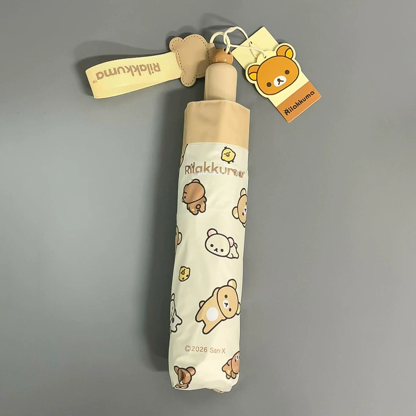 轻松熊雨伞加大加厚加固自动伞女生黑胶防晒伞小巧便携学生上学用