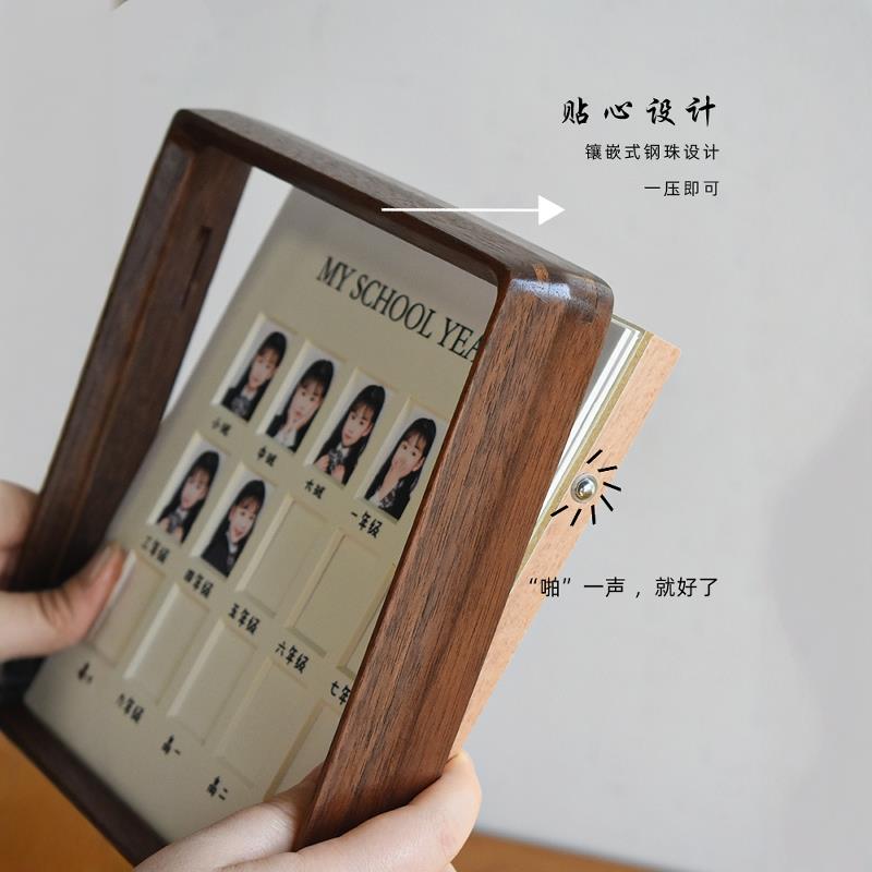 儿童成长记录寸照纪念相框收纳宝宝毕业照片1寸2寸一寸两寸证件照