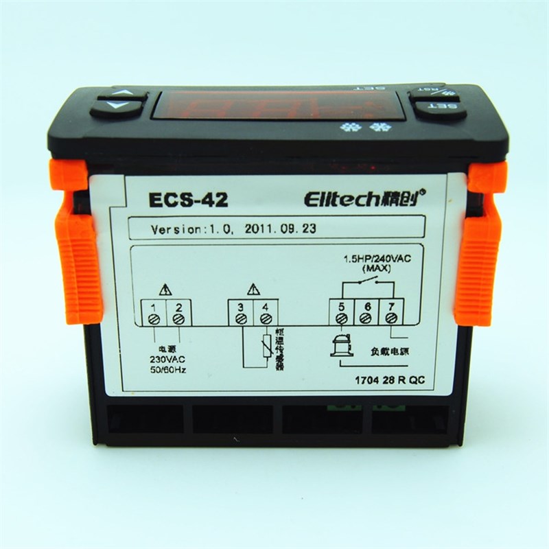 精创温控器ECS-42/41/40/50/100商用冰柜商超柜制冷化霜30A继电器
