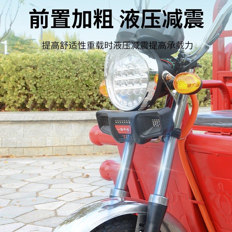 新款电动三轮车油电两用载重王载货大功率爬坡摆摊家用农用快递