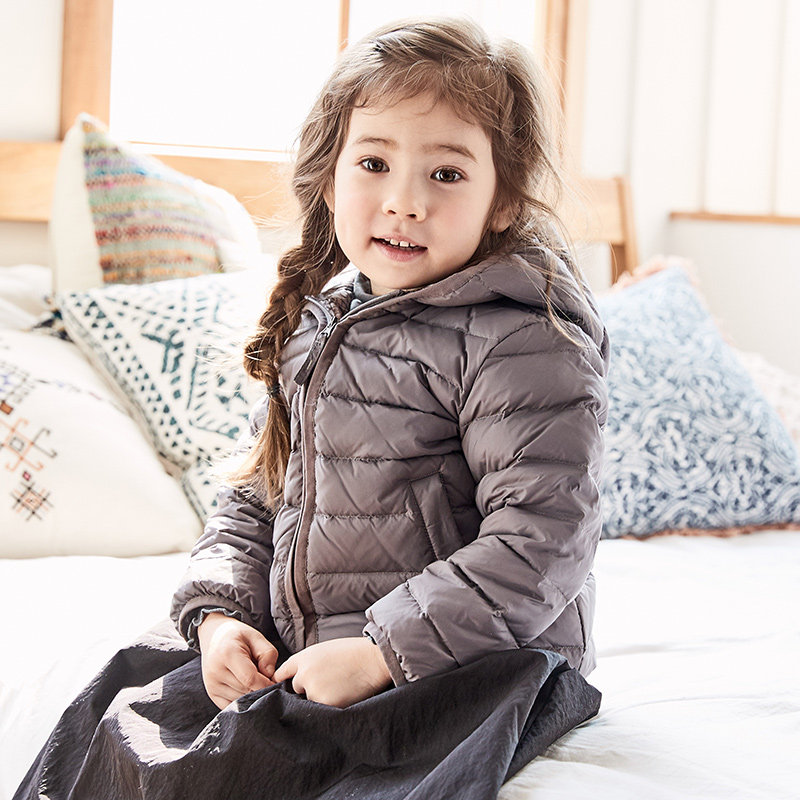 康衣儿童羽绒服轻薄款小中大男童装女童羽绒服宝宝秋羽绒洋气外套