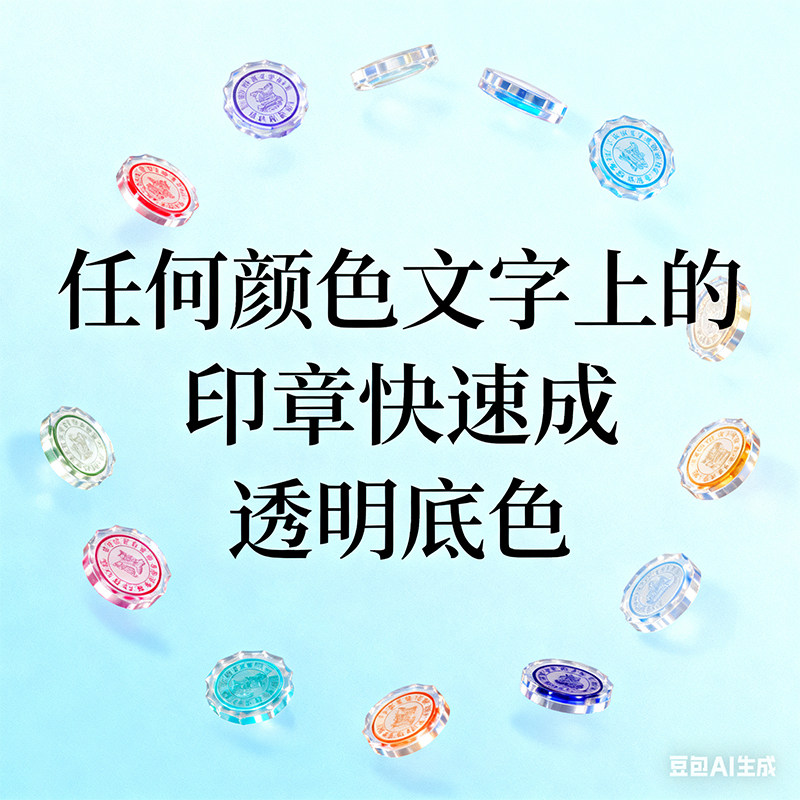 PS抠印章格式为PNG格式底色透明 可插入到WORD  EXCEL中