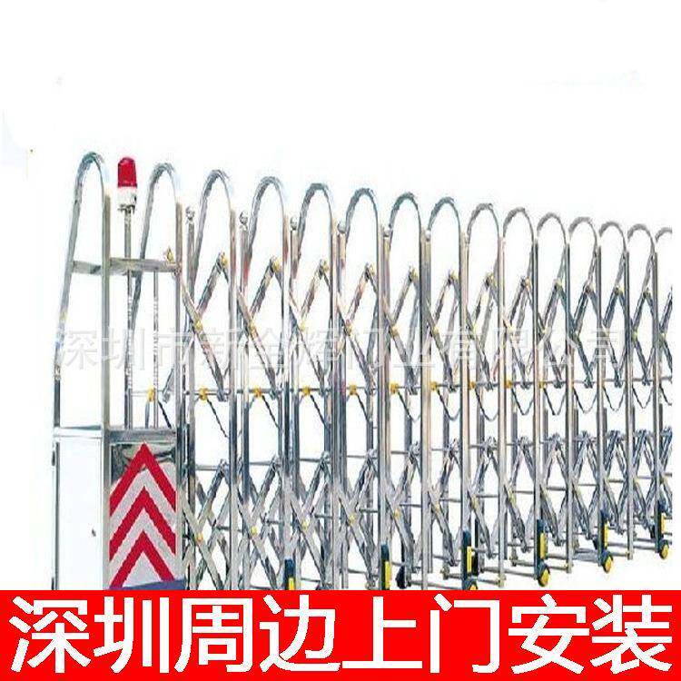 供应深圳范围内不锈钢电动门小区大门电动伸缩门工厂伸缩门