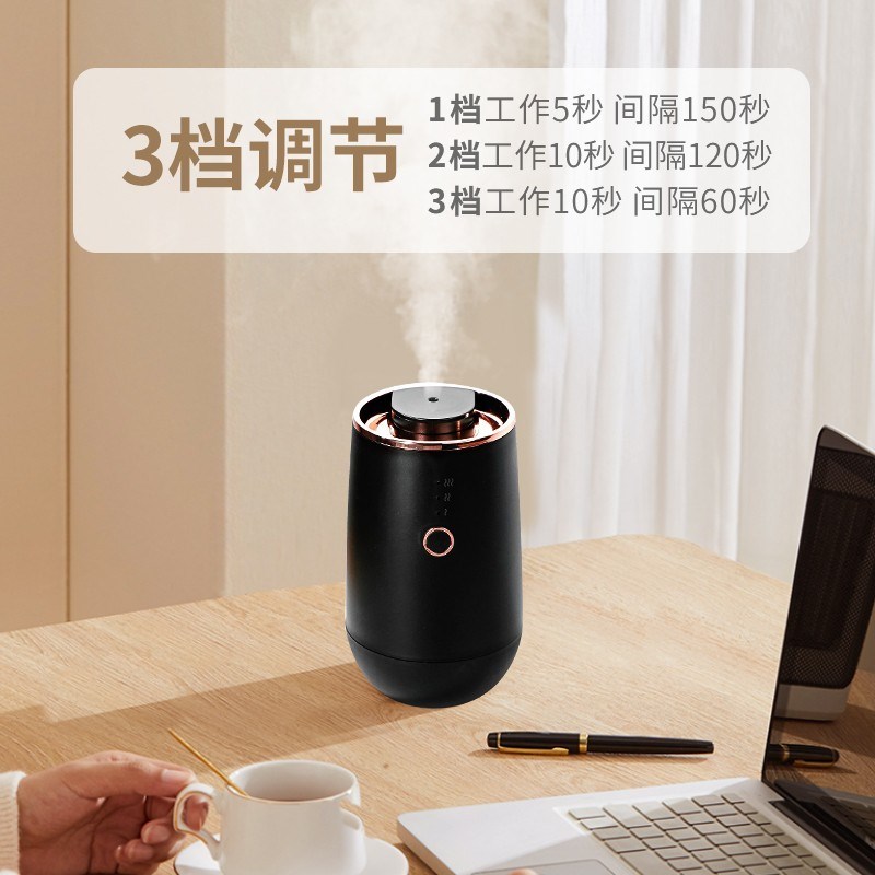 多功能车载香薰机无水雾化静音自动喷香卧室家用汽车智能持久冷香