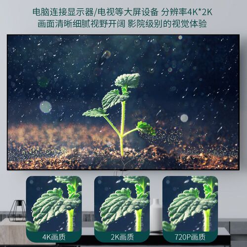 大DP转hdmi主机连接显示器DisplayPort转hdmi电脑接电视转换器线