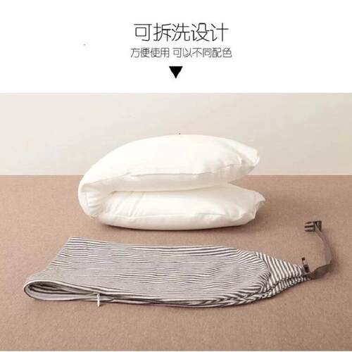 u型护颈枕荞麦皮学生午睡U型枕荞麦壳便携护脖子颈椎靠枕