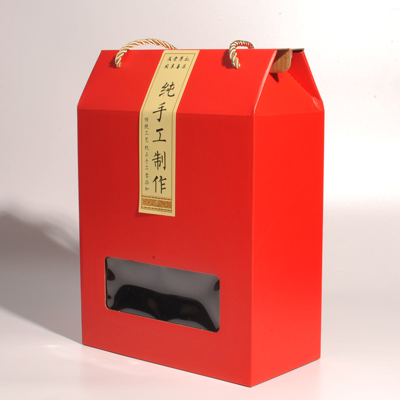 六棱玻璃瓶180ML四瓶装礼盒6瓶280ML辣椒酱包装盒 380ML六瓶纸箱