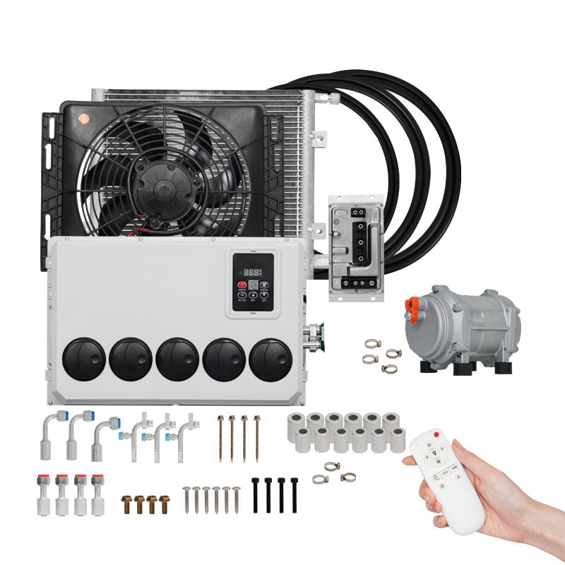房车专用驻车空调12V24V压缩机制冷通用全套货车改装车停车用空调
