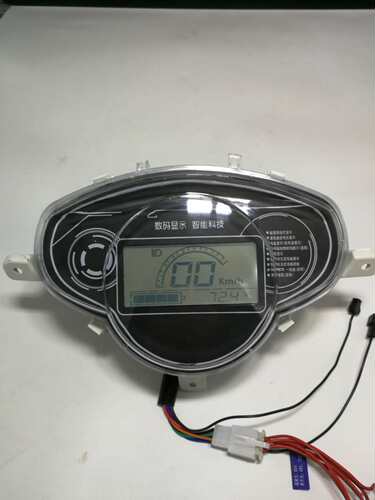 电动车液晶仪表显示屏表头电量仪表盘48/60/72伏通用线路板壳总成