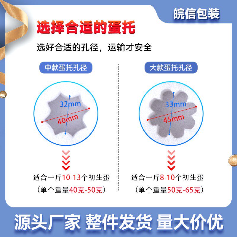 epe珍珠棉鸡蛋托防摔抗震土鸡蛋包装盒快递专用泡沫棉礼盒厂家