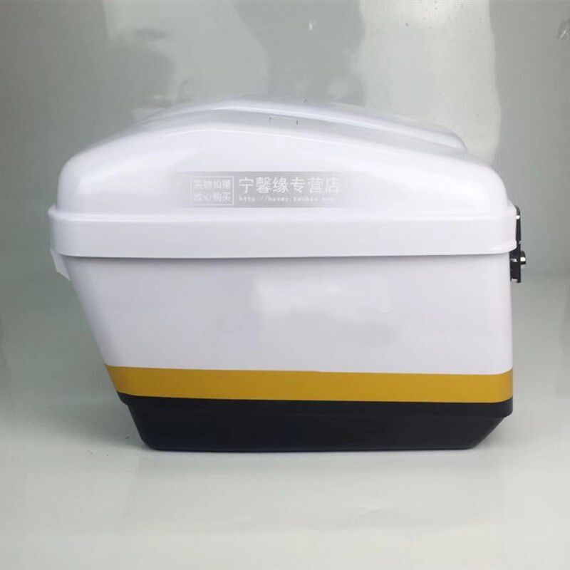 摩托车挂箱/侧箱/太子车边箱改装平衡车储物箱ABS料蓝底
