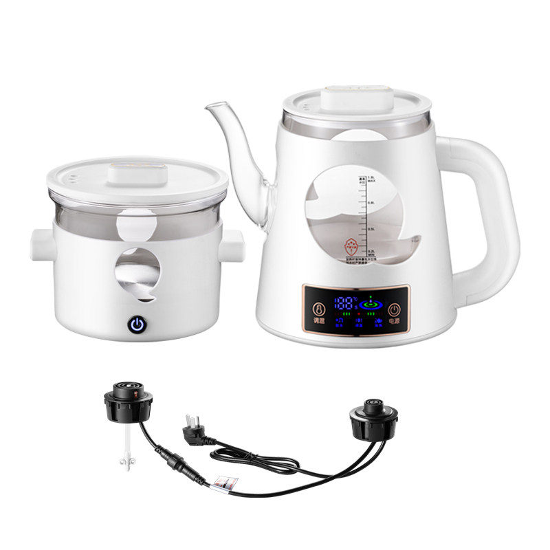 全太太岩板茶桌茶台茶几隔空烧水壶双孔茶壶全自动上水壶电磁炉