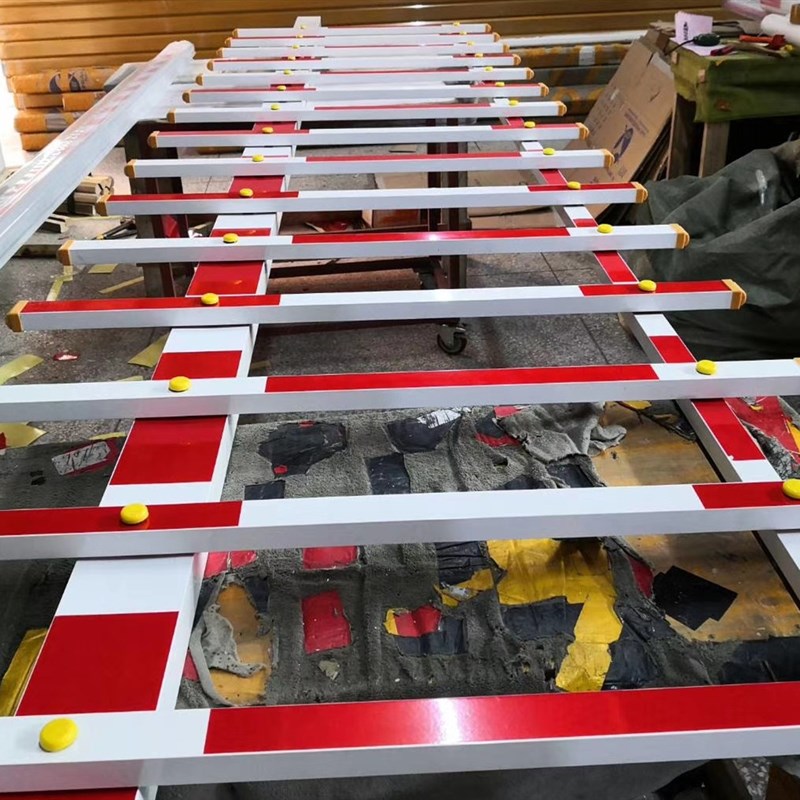 红白道闸栅栏轻型栅栏杆原装道闸门二栏加大栏120*55黄黑白红橙金