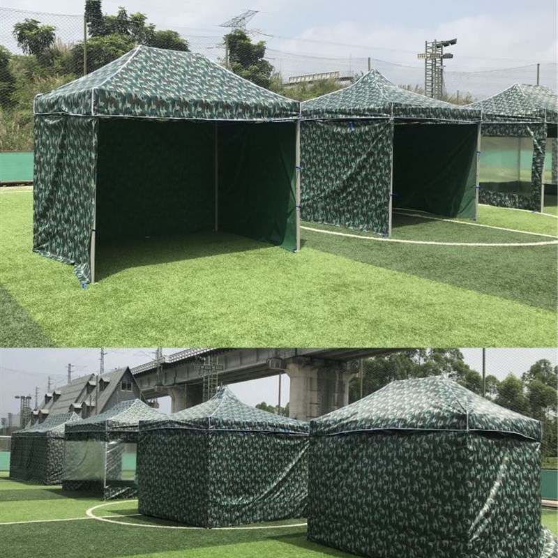 户外迷彩帐篷四角雨棚伞折叠棚子遮雨棚摆摊棚子防雨遮阳蓬四脚篷