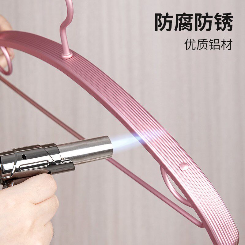 铝合金衣架家用无痕防肩角衣服架子多功能加厚加宽宽肩衣撑晾衣架