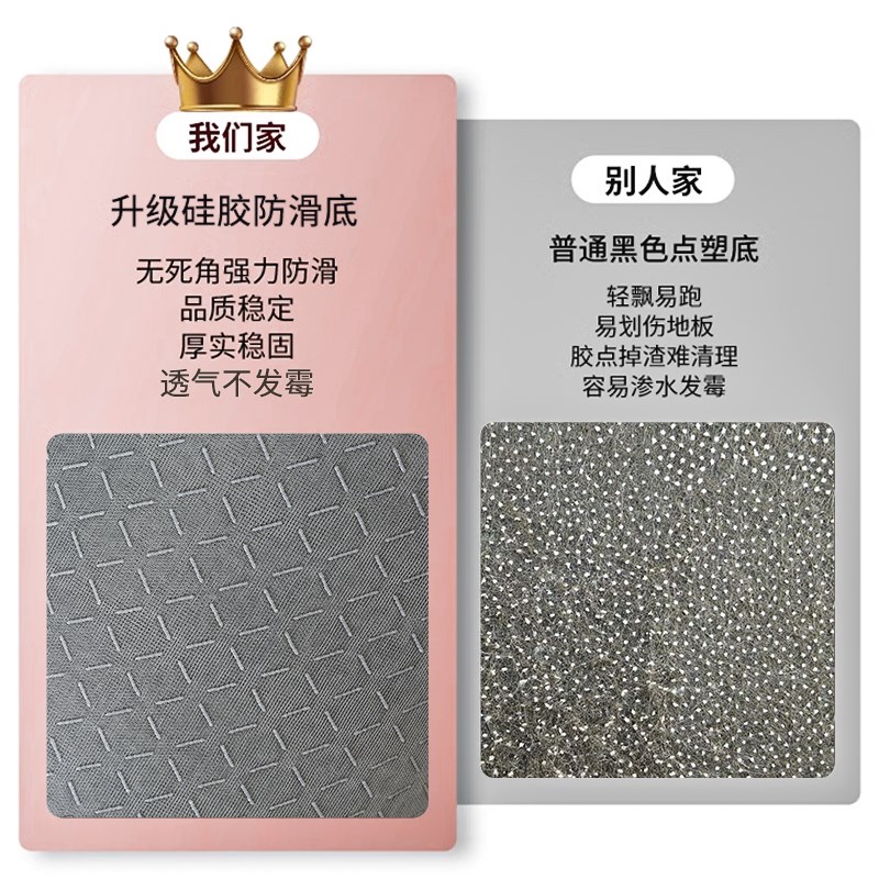 新款喜庆红色家用入户大门口垫玄关走廊地垫卫生间吸水垫卧室门垫
