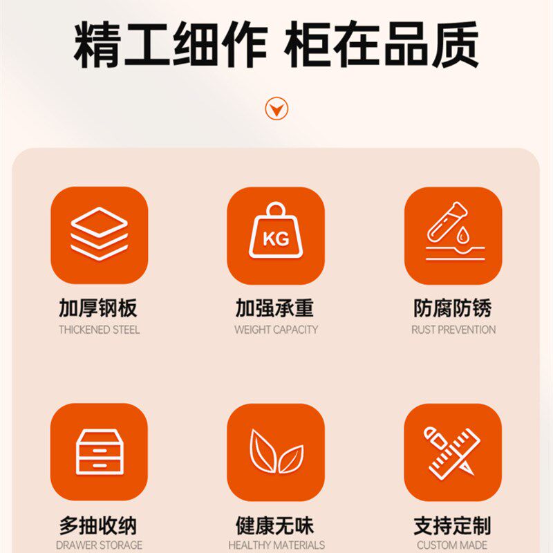 烘焙收纳柜蛋糕插件整理柜A4文件柜抽屉式档案柜样品柜密集柜带锁