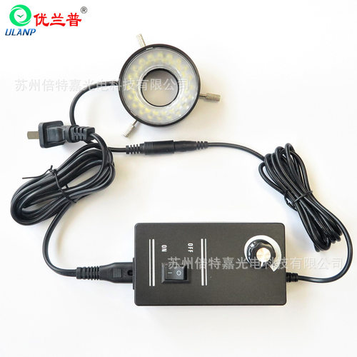 可调光LED显微镜环形光源ULP-HXD40T型红黄蓝绿二次元光学仪器灯