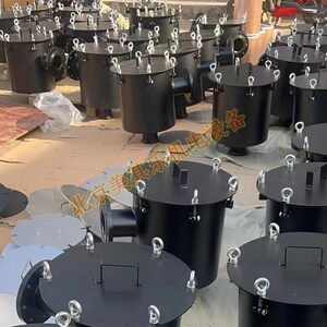 真空泵过滤器 前置粉尘过滤桶灰尘过滤总成DN100 DN125 DN150法兰