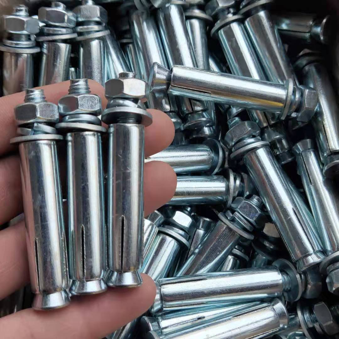 包邮镀锌外膨胀螺丝加长铁膨胀栓M8*60/80/100/150爆炸拉爆螺丝