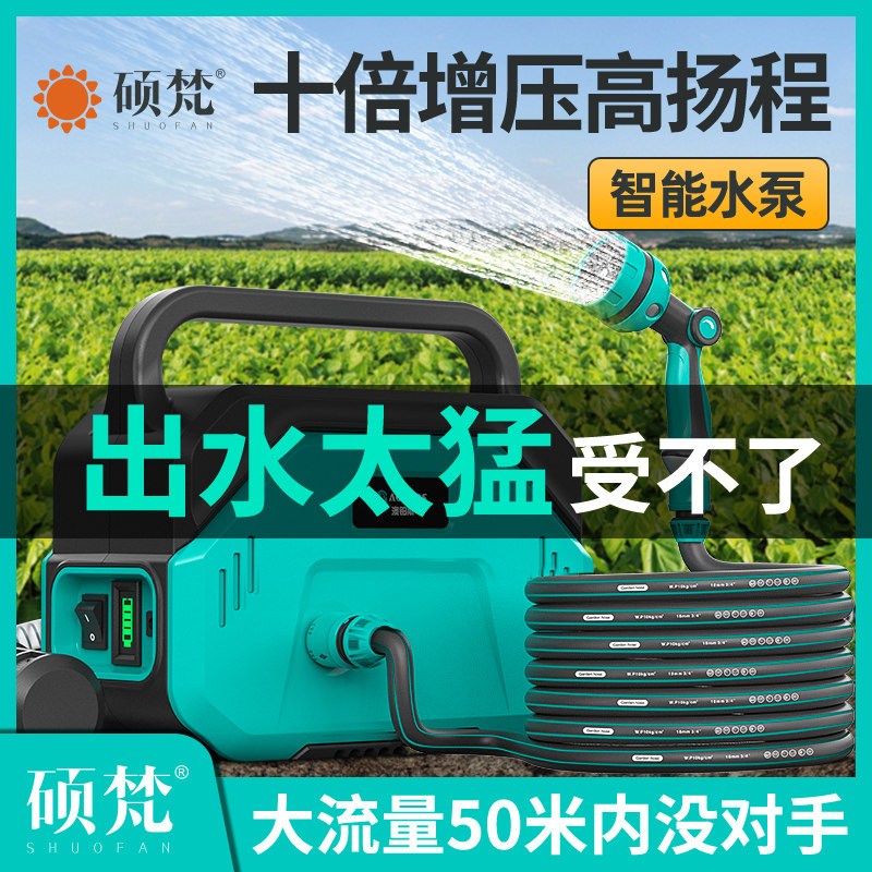 充电式抽水泵小型浇菜神器浇水机家用农用浇地灌溉菜地浇水锂电池