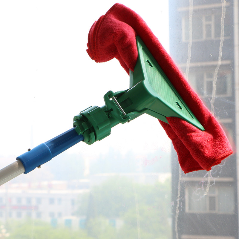 2-6米伸缩加长杆擦玻璃器擦门头招牌搽窗器家政高空清洁套装工具