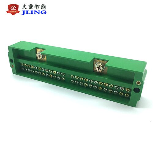 FJ6单相二进二十四出分线端子排 配电箱接线端子 220V分线接线盒