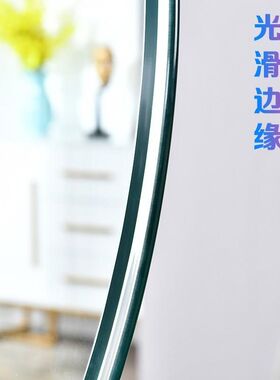圆桌钢化玻璃定做酒店实木茶几透明家用圆形藤椅台面餐桌转盘底座