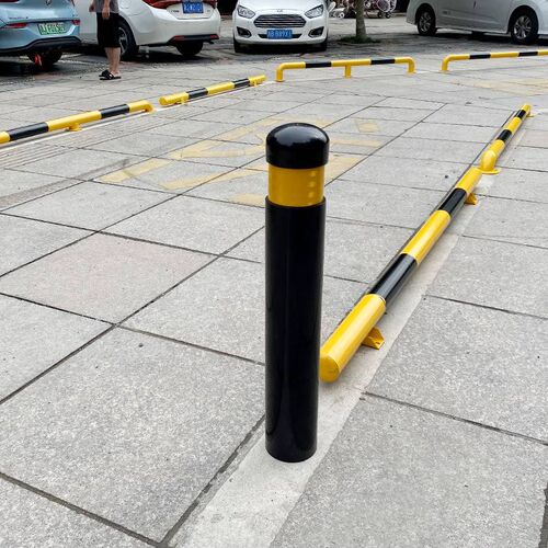 京式立柱钢管警示柱新型隔离挡车杆固定路桩防撞柱分道口柱