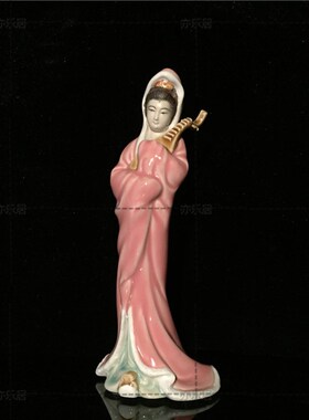 石湾公仔仕女家居电视柜摆件装饰品陶瓷工艺礼品摆设中国四大美人