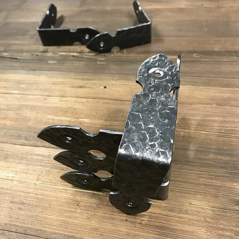 东际器物手工锻打铁艺角码90度直角固定器三角支架层板托家具配件
